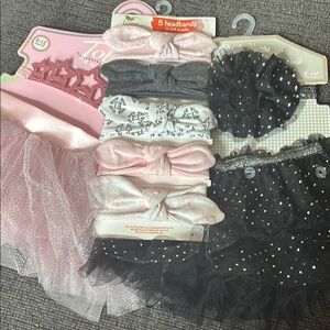 Kids Pink and Black Tutu Costume Set